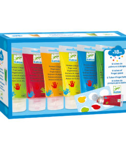 Ujjfesték készlet - 6 alap szín tubusban - 6 finger paint's tubes - Basic