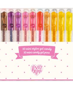 Zselés mini toll készlet - 10 cukorka színben - 10 mini candy gel pens