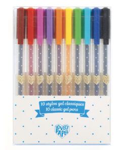 Zselés toll készlet - 10 klasszikus színben - 10 stylos gel classiques