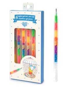 Zselés toll készlet - 6 szivárvány színben - 6 rainbow gel pens