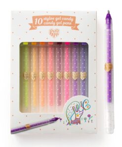 Zseléstoll készlet - 10 pasztell szín - 10 candy gel pens