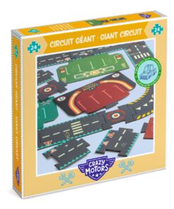 CRAZY MOTORS autópálya - Városi körút - Circuit de ville - puzzle géant