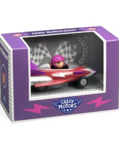 CRAZY MOTORS játékautó - Bordó kisasszony - Miss Burgundy