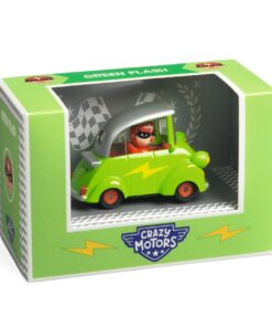 CRAZY MOTORS játékautó - Zöld Villám - Green Flash