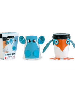 Csészefigurák - Viziló és pingvin - Makedo Cup Critters