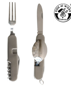 Evőeszközök 6 az 1-ben - összecsukható zsebkészlet utazáshoz