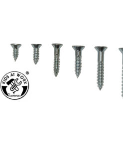 Facsavar készlet, különböző horganyzott facsavarokkal