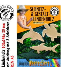 Fafaragás - tengeriállatok, 14,8 x 10,5 x 2 cm