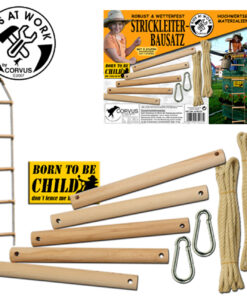 Kötéllétra készítő készlet 5 rúddal