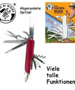 Multifunkciós zsebkés, kerekített pengeheggyel