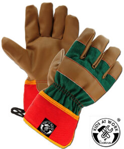 Munkavédelmi kesztyű, műbőr - 8-10 évesnek