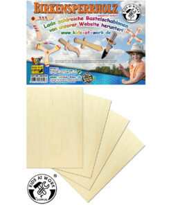 Nyír rétegelt lemez - 4 db A/4-es