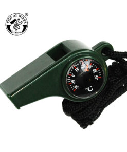 Síp iránytűvel és hőmérővel