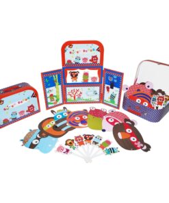 Super Zeros bábszínház - Maszk- és pálcásbáb-készlet