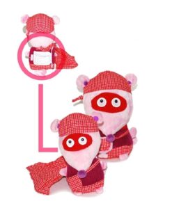 Plüssfigura - Zaza az egér titkos zsebbel