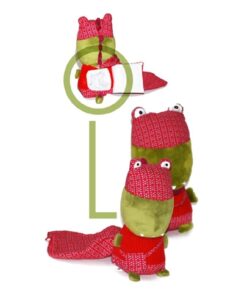 Plüssfigura - Zoco a krokodil titkos zsebbel