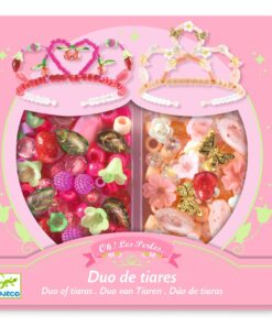 Ékszerkészítő készlet - Páros tiara, pink - Duo of tiaras, Pink