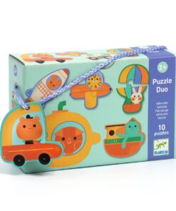 Párosító puzzle - Járművek, 20 db-os - Duo Vehicles