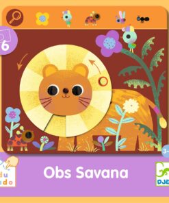 Fejlesztő játék, megfigyelés - Keress és pörgess, Szavanna - Eduludo Obs Savana