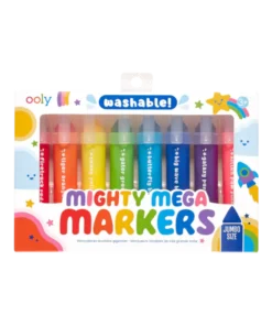 Nagyméretű lemosható filctollak a legkisebbeknek - 8 DB-OS - MIGHTY MEGA MARKERS