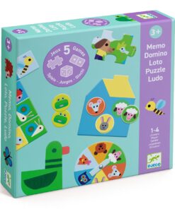 Társasjáték - 5 az 1-ben a farmon - At the farm, 5 GAMES