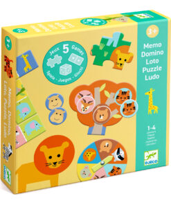 Társasjáték - 5 az 1-ben a savannán - Savannah animals, 5 GAMES