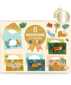 Meghívó készlet - Dzsungel parti - Jungle animals