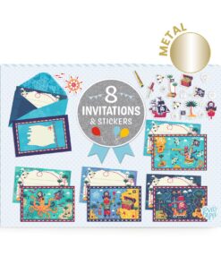 Meghívó készlet - Kalóz parti - All aboard!