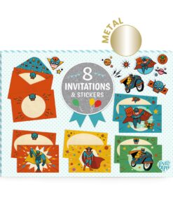 Meghívó készlet - Szuperhős egy napra - Pow ! Bang !