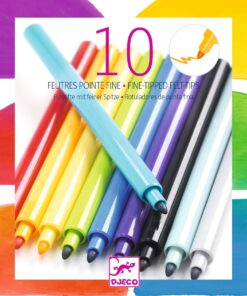 Filctoll készlet - Szivárvány, 10 színű - Rainbow