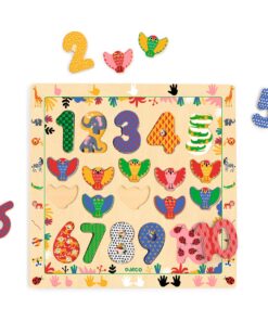 Formaillesztő, formaberakó - 1-től 10-ig kirakó - Puzzle 1 - 10