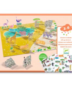 Matricázós sztorik, 3D - Állati élőhelyek - Lift-up stickers - Animals