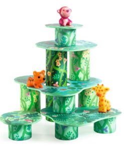 Toronyépítő játék - Csövek és lemezek - TopaniTube