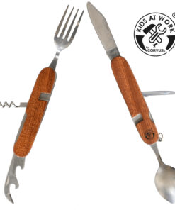 Zseb evőeszköz nemesfa nyéllel