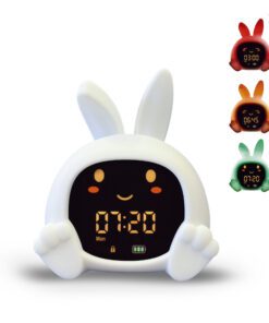 Zazu – SARAH nyuszi alvástréner éjjeli fénnyel és nyugtató dallamokkal, FEHÉR