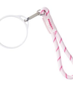 DOPPER csuklópánt FEHÉR bögregyűrűvel – Cherry Pink