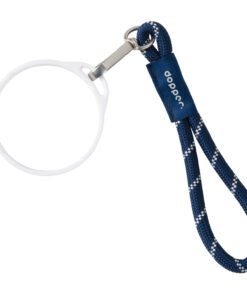 DOPPER csuklópánt FEHÉR bögregyűrűvel – Midnight Silver