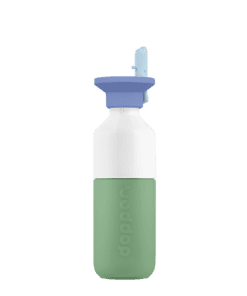 DOPPER rozsdamentes acélkulacs (350 ml) – Fresh Green x Flip Straw – Seafoam Sorbet