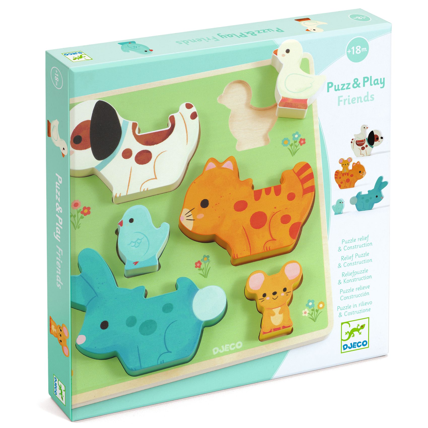 Formaillesztő és toronyépítő – Játékos barátok – Puzz & Play Friends