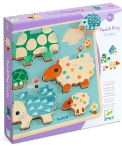 Formaillesztő és toronyépítő - Játékos családok - Puzz & Play Family
