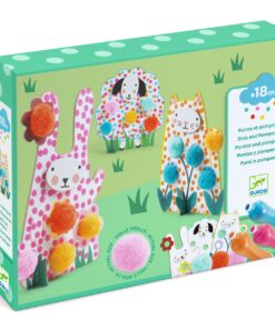 Képszínezés pöttyökkel és pompomokkal - Lenn a fűben - Dots and Pompoms – In the Grass