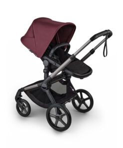 Bugaboo Fox 5 RENEW babakocsi Grafitszürke váz Heritage Black szövettel, Dark Cherry