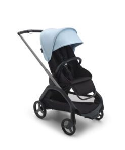 Bugaboo Dragonfly babakocsi Grafitszürke váz midnight black szövettel, Skyline Blue
