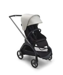 Bugaboo Dragonfly babakocsi Grafitszürke váz midnight black szövettel, Misty White