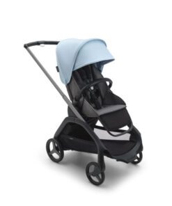 Bugaboo Dragonfly babakocsi Grafitszürke váz grey melange szövettel, Skyline Blue