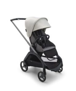 Bugaboo Dragonfly babakocsi Grafitszürke váz grey melange szövettel, Misty White