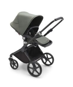 Bugaboo Fox Cub babakocsi Fekete váz forest green szövettel