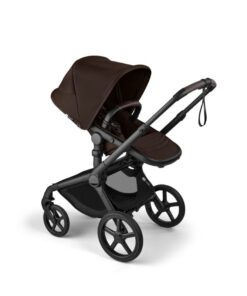 Bugaboo Fox 5 RENEW babakocsi Fekete váz Cocoa Brown szövettel, Cocoa Brown
