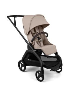 Bugaboo Dragonfly Plus babakocsi Fekete váz Desert Taupe szövettel, Desert Taupe