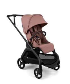 Bugaboo Dragonfly Plus babakocsi Fekete váz Dusty Pink szövettel, Dusty Pink